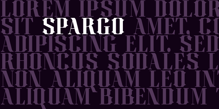 Example font Spargo #10